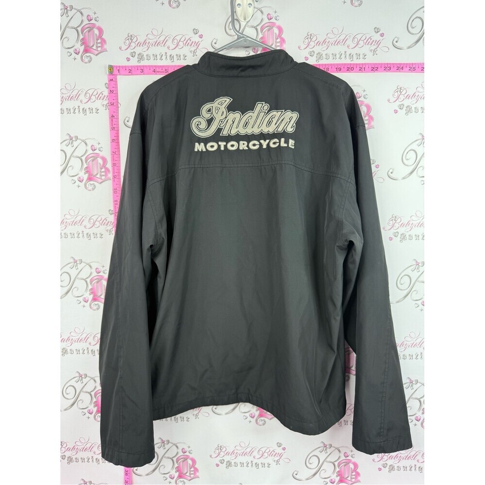 Indian Motorcycle jacket coat Men's Black Windbreaker Jacket